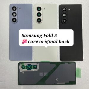 100% Care Original Back Panel For Samsung Galaxy Z Fold 5 With Camera Lens.