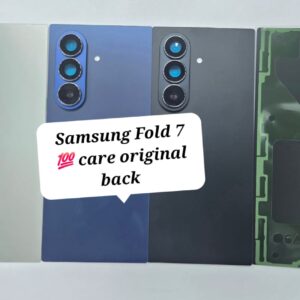 100% Care Original Back Panel For Samsung Fold 7 With Camera Lens.