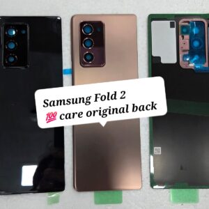 100% Care Original Back Panel For Samsung Fold 2 With Camera Lens.