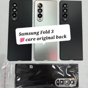 100% Care Original Back Panel For Samsung Fold 3 With Camera Lens.