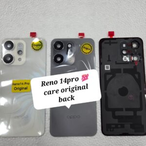 100% Care Original Back Panel For Oppo Reno 14 Pro With Camera Lens.