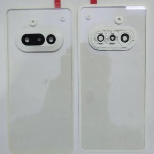 Back Glass Panel for Nothing Phone 3A Black with Camera Lens- White