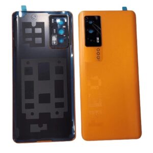 Back Glass Panel Cover For IQOO Neo 5 Orange With Lens
