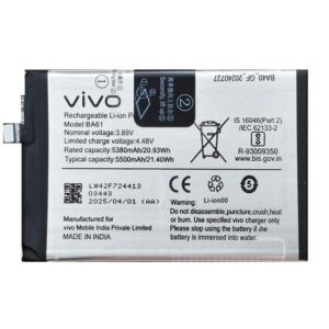 Premium Quality Battery For Vivo V19s (BA61) 5500mAh.