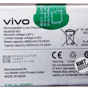 Premium Quality Battery For Vivo Y35 (2022) (model V2205) B-W0 5000 mAh