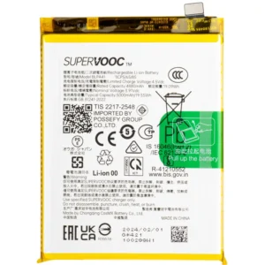 Premium Quality Battery For Oppo F25 Pro (BLPA41) 5000mAh.