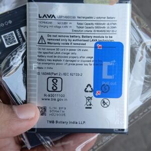 Original LAVA LBP14900099 Battery For LAVA Blaze X 5G / LAVA Bold 5G Mobile – 5000mAh