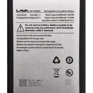 100% Original LAVA Yuva Star Battery LBP14900002 – 5000mAh