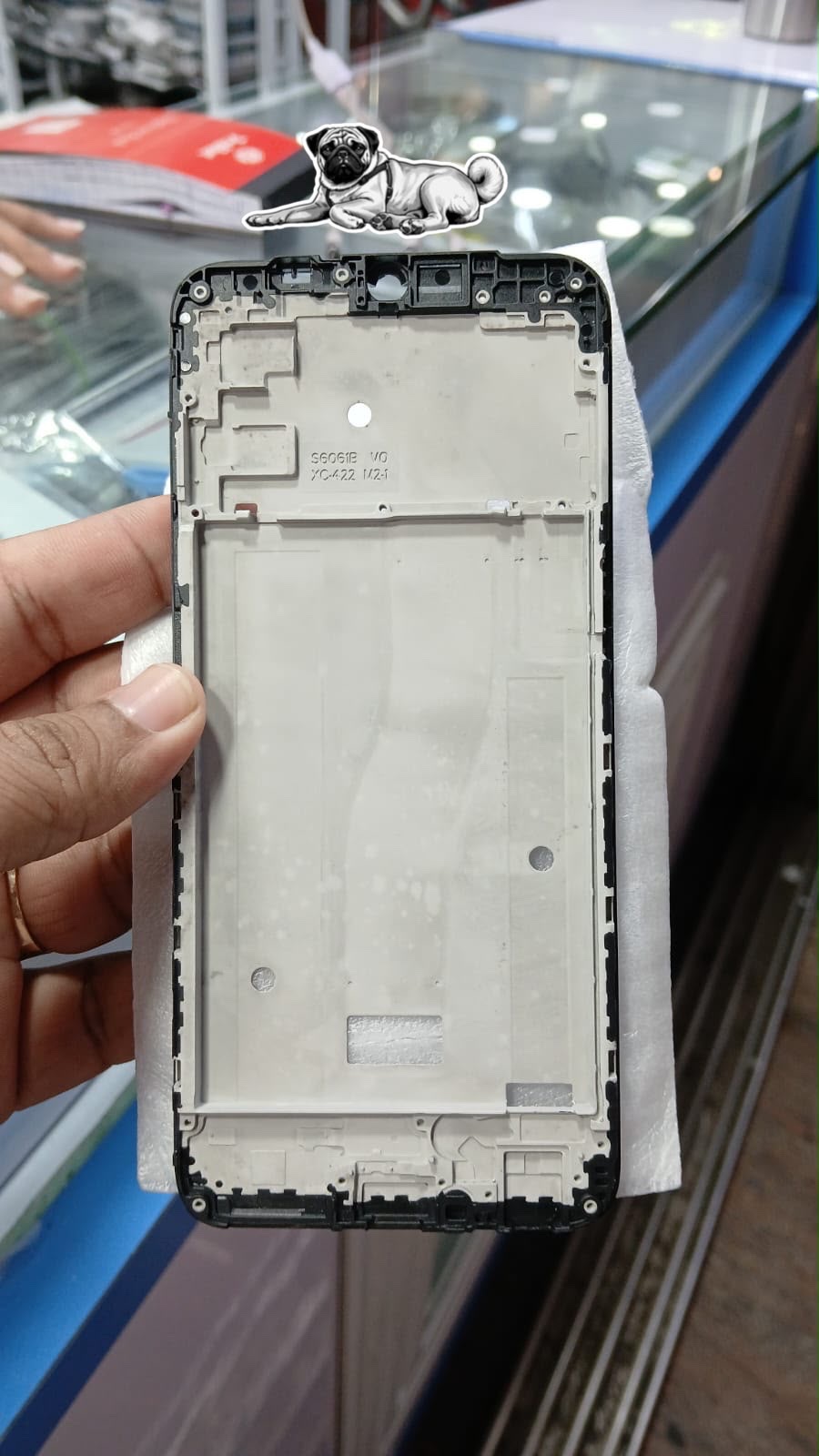 LCD Frame Middle Chassis for Lava Blaze 2 Pro - Black